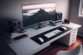 Modern computer with a large screen and minimalist design